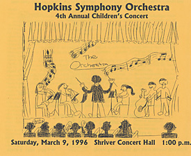 1996 Children's concert poster