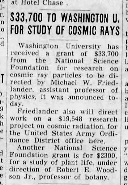 1958 P-D grant notice