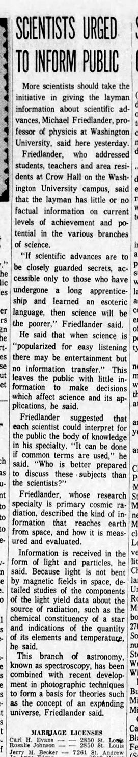 1964 P-D talk: informing the public