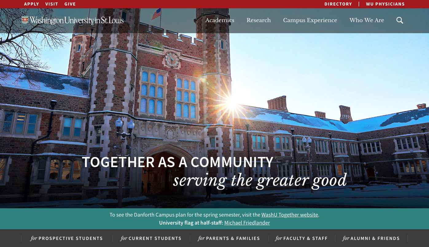 WUSTL main page