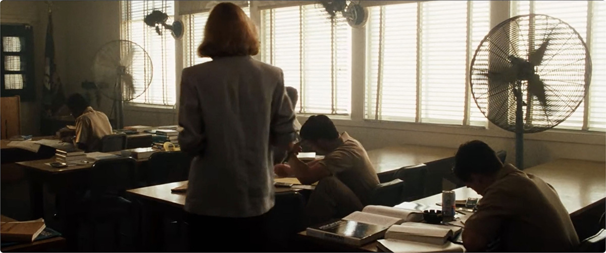 Astronomy text in Top Gun movie still
