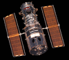 Hubble Space Telescope, photographed by the space shuttle …
[Credit: NASA]