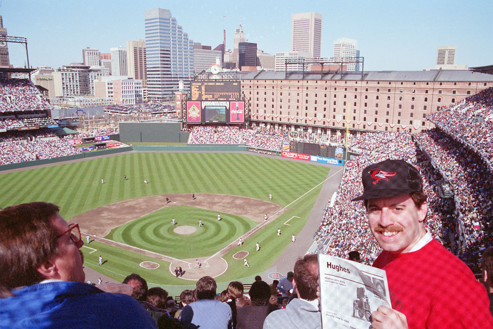 Photo of David at Camden Yards