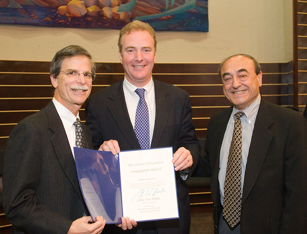 Chris Van Hollen with clergy