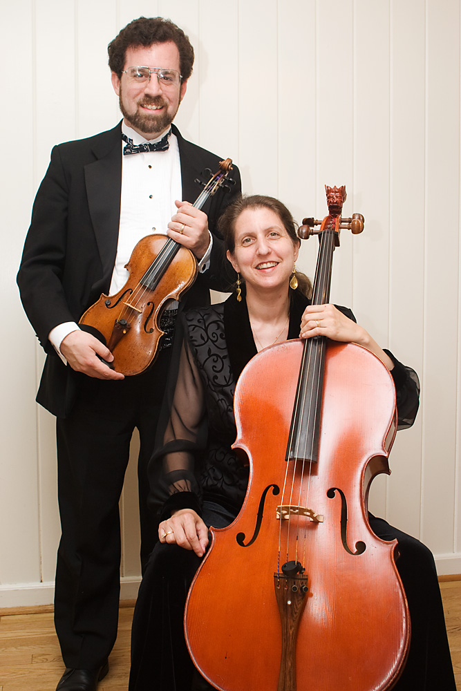 Sheryl and David with instruments