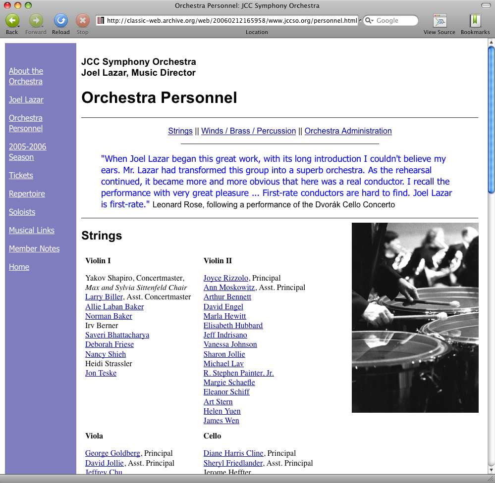 JCCSO web site: Personnel
