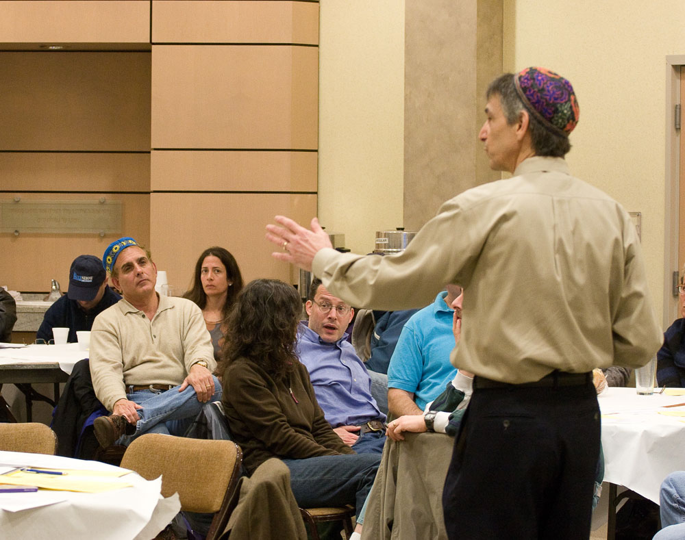 Louis Nagel talks to parents