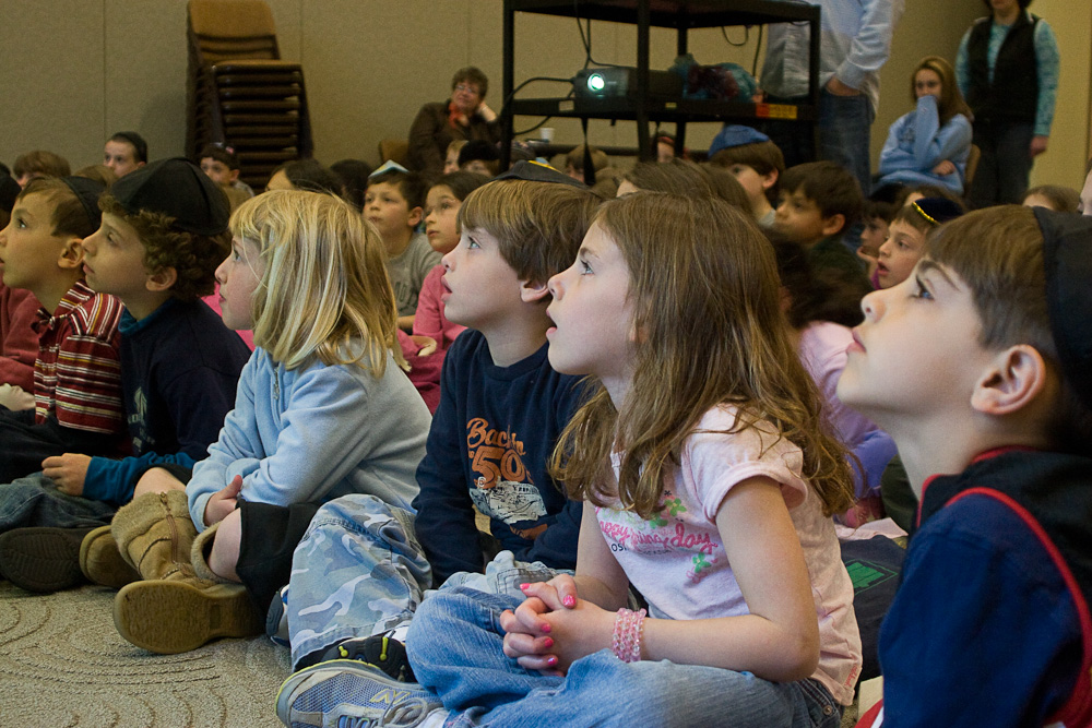 kids watch Holocaust program raptly