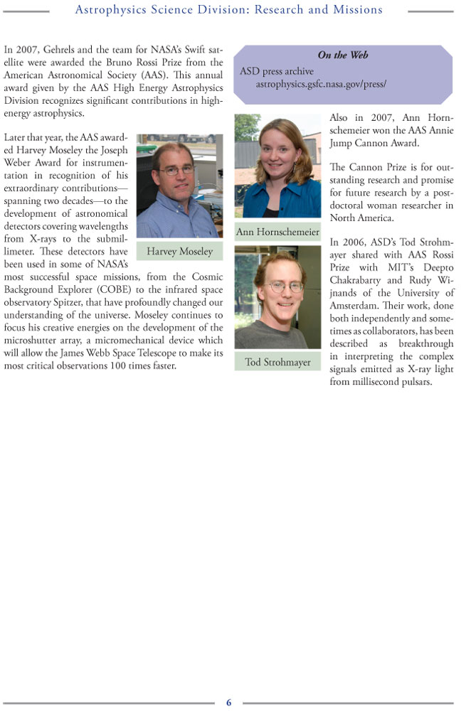 NASA ASD Ann.Rep. 2008, p6