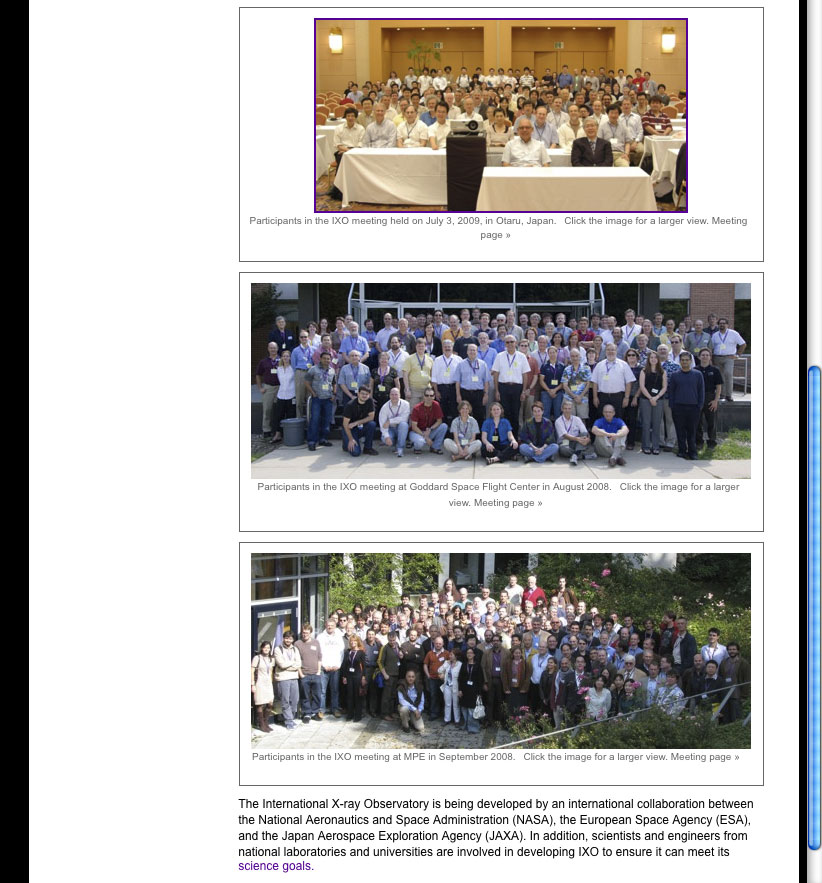 IXO web site, group photos