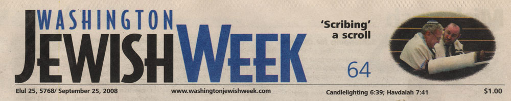 Washington Jewish Week cover