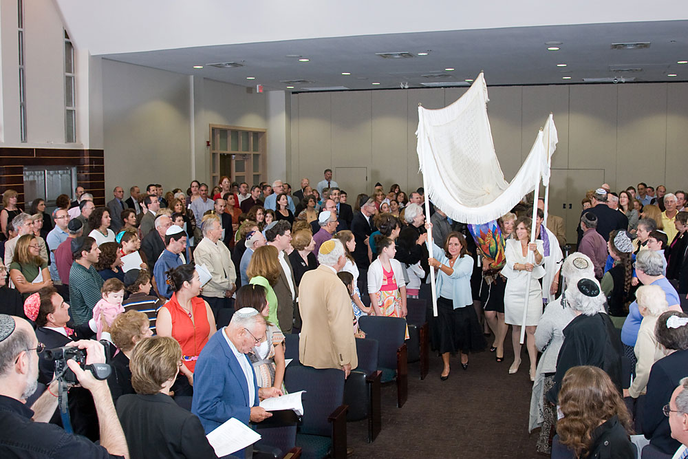 Torah moves through congregation