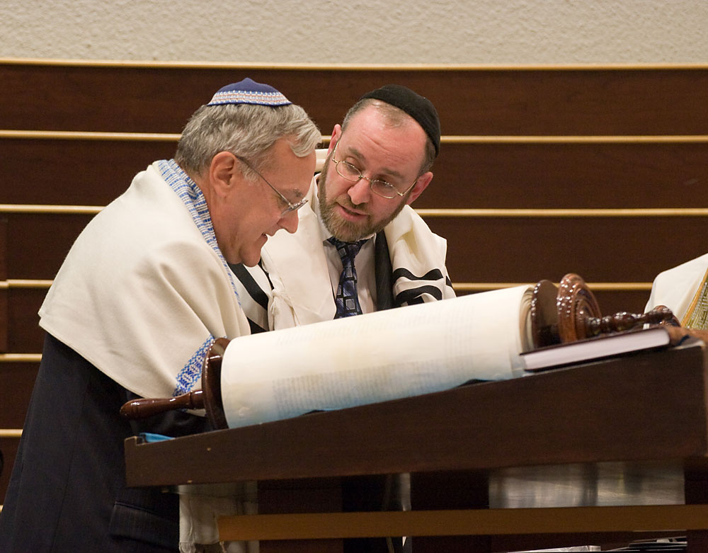 Larry Sidman and Rabbi Youlus