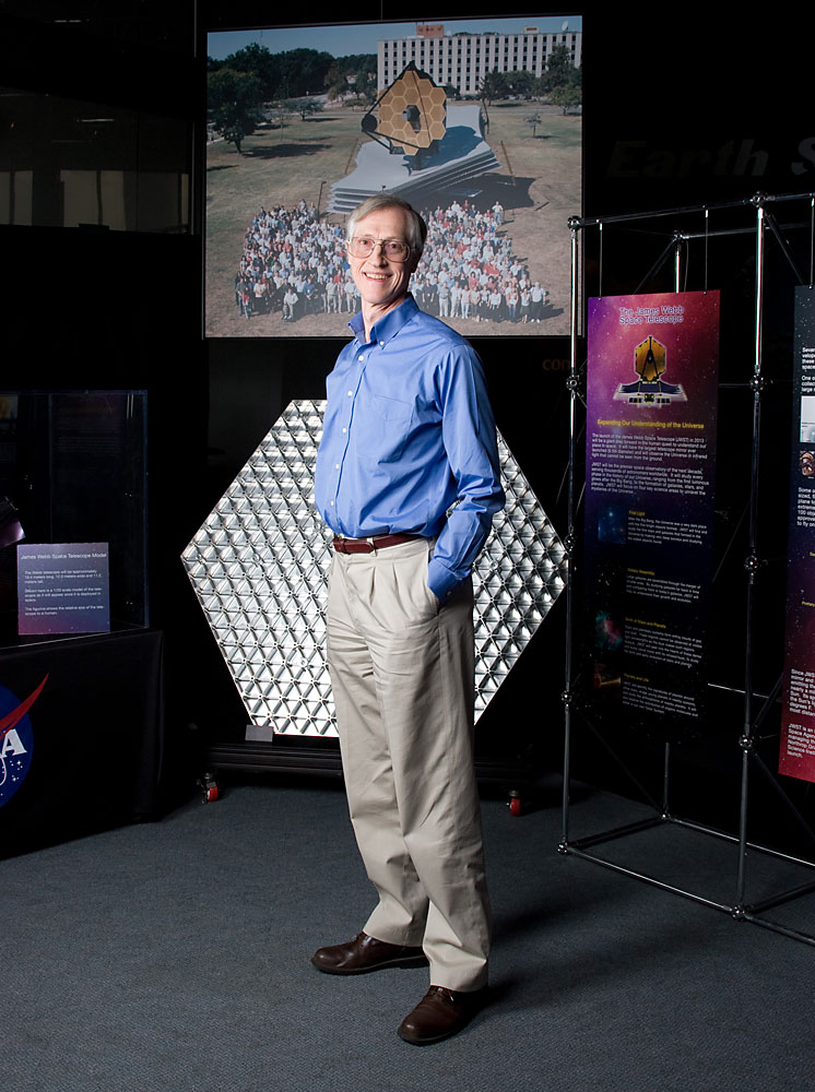 John Mather in GSFC Visitor Center