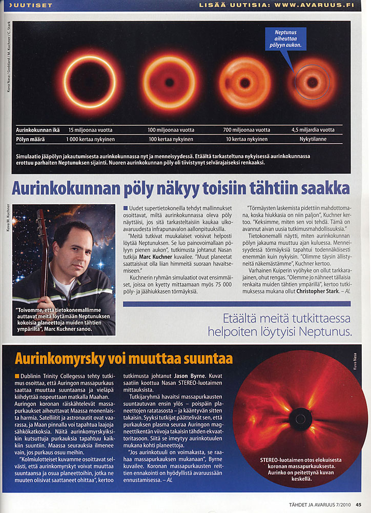 Avaruus article