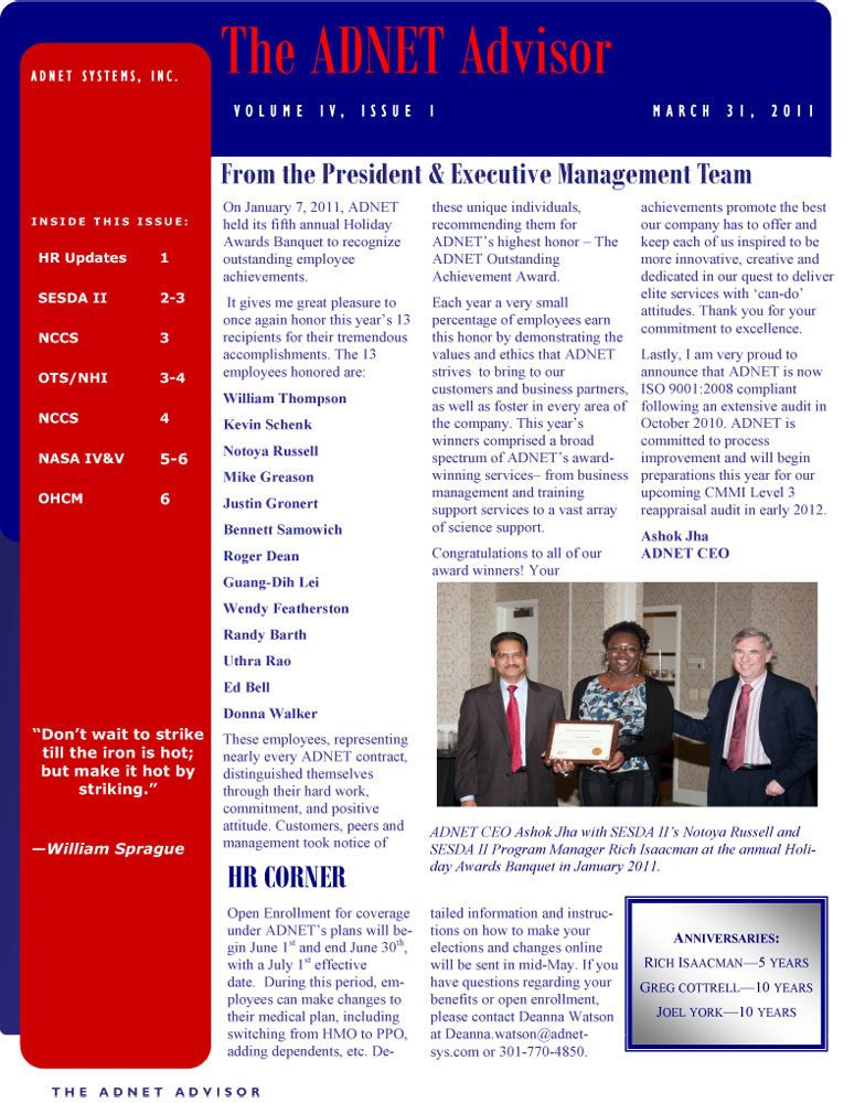 ADNET Advisor (2011)