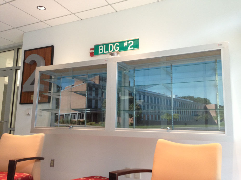 Bldg 2 display case