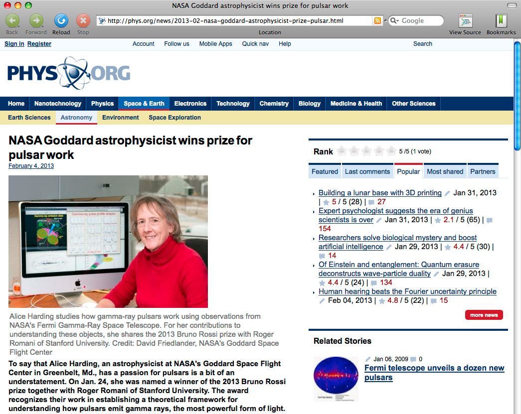 Alice Harding Phys.org