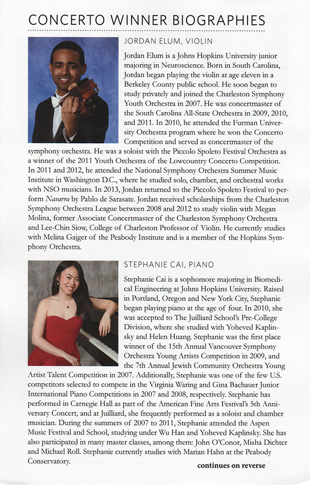 concert insert front
