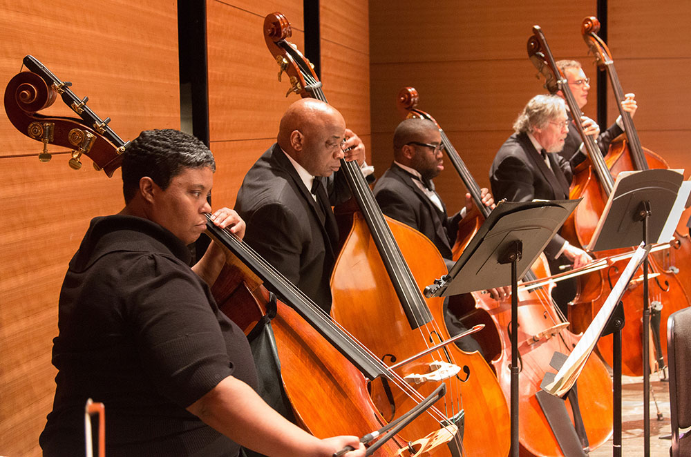 basses playing