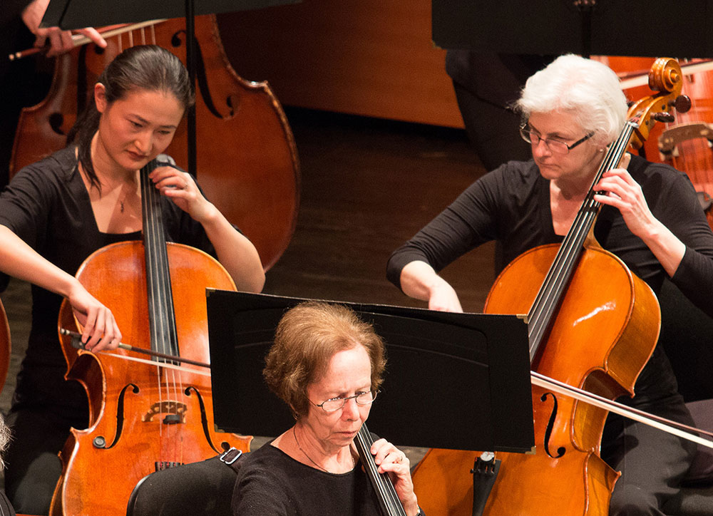 cellos playing