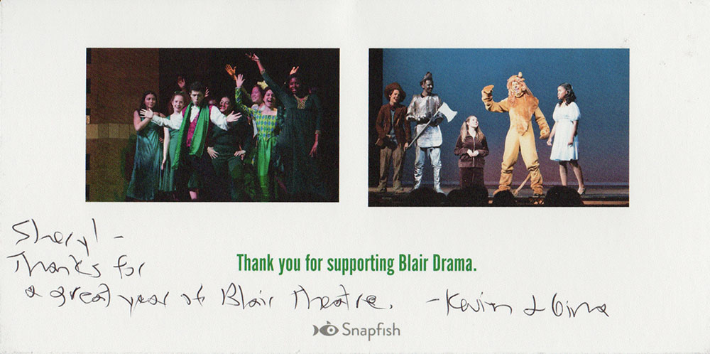 TY card back