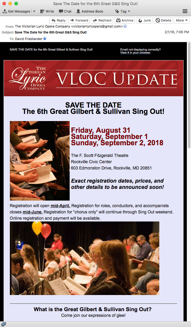 save date email