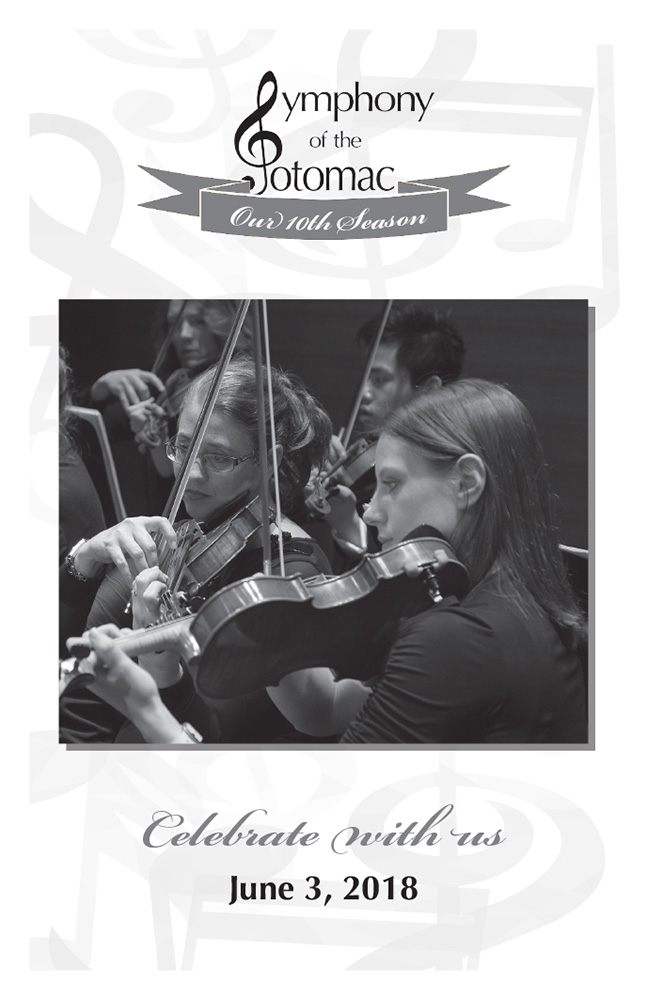 June 2018 program cover with violins