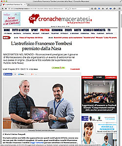 Francesco Tombesi peer award